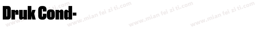 Druk Cond字体转换